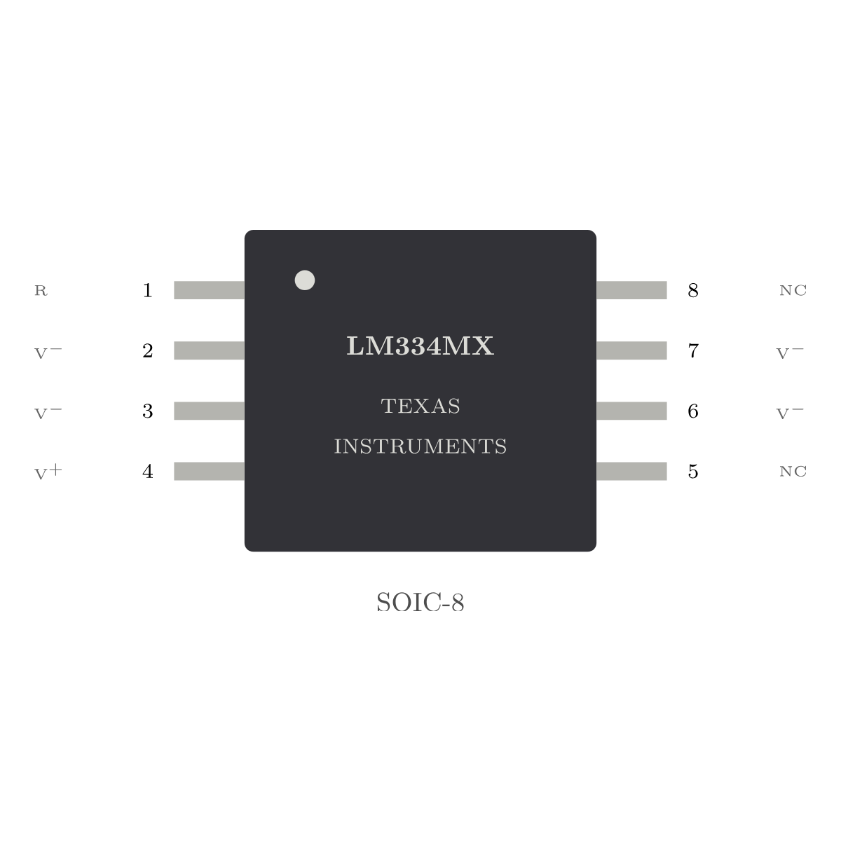 LM334MX/NOPB - Einstellbare Konstantstromquelle (SO-8)